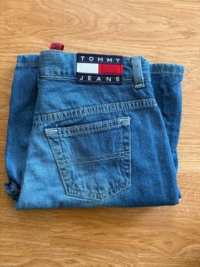 NWT Vintage Tommy Hilfiger Straight Leg 100% Cotton Jean Shorts Boys 8